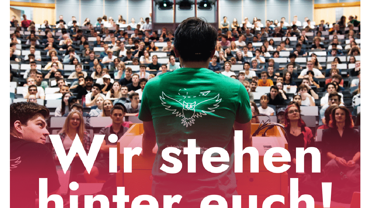 Wir stehen hinter euch!