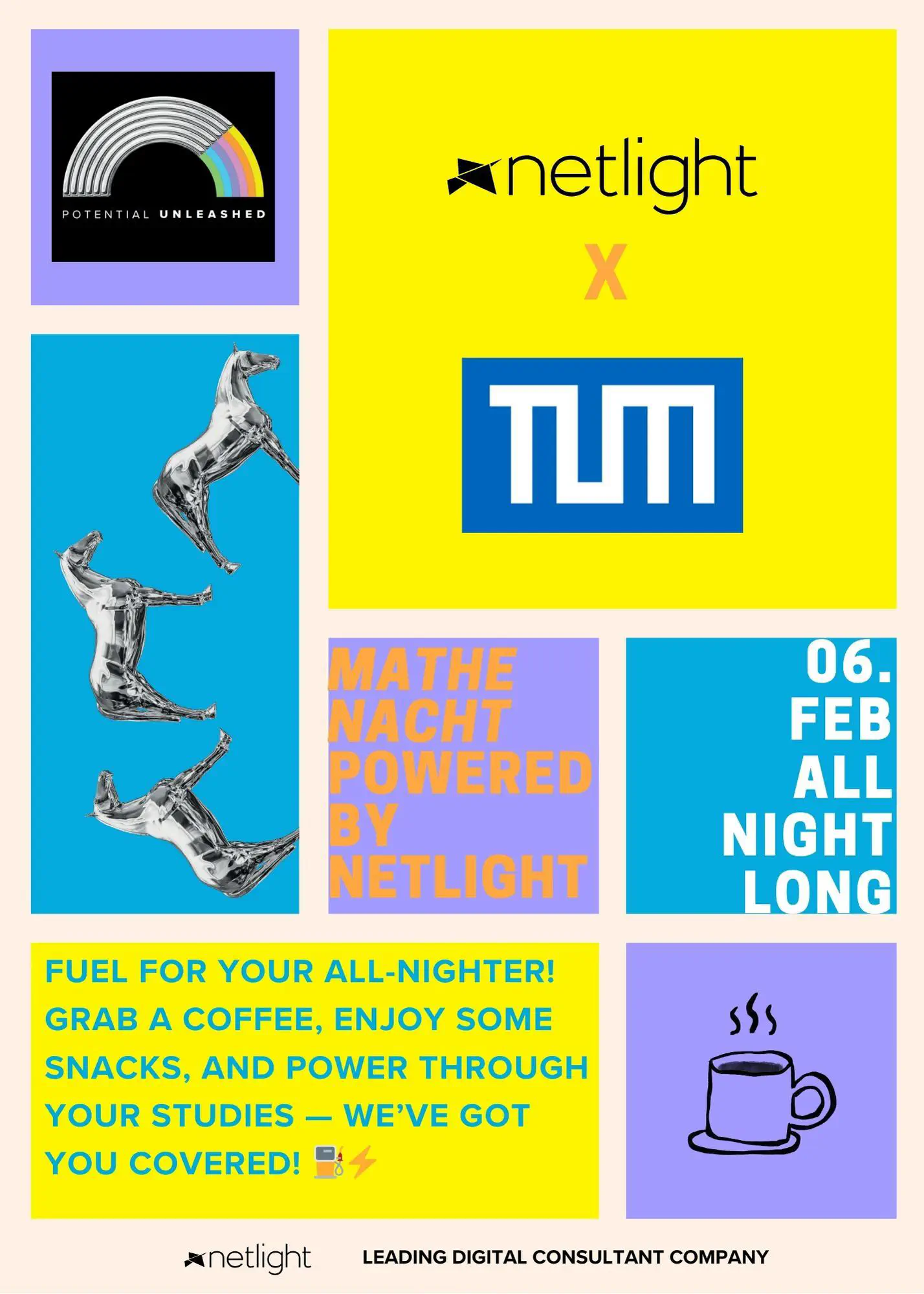 at the mathenacht there will be POTENTIAL UNLEASHED by Netlight